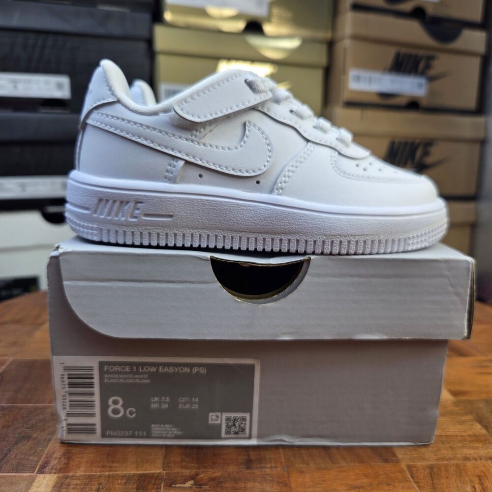 Nike Air Force 1 Low Easyon PS 'White' FN0237-111 size 8 C